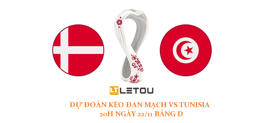 Nhan dinh keo ti so Dan Mach vs Tunisia wc 2022